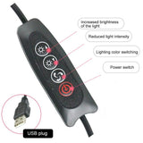 16cm Dimmable Led Selfie Ring Light with Tripod - Top-Down View