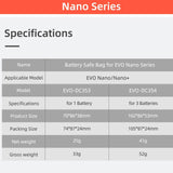3-in-1 Evo Nano Battery Explosion-proof Bag - Rear View