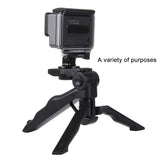 Grip Folding Tripod Mount for Gopro and Xiaoyi Action Cameras - Rear View