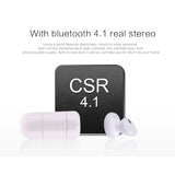 Mini Bluetooth 4.2 In-ear Stereo Earphone with Charging Box - Single Ear - Top-Down View