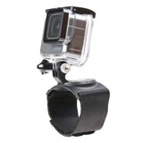 360 Degree Rotation Mount for Gopro Insta360 Dji Action Cameras - 3-in-1 Straps for Hand Wrist Arm Leg - Front View