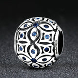 925 Sterling Silver Summer Flower Beaded Bracelet Accessory - 45-Degree Angle