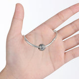 925 Sterling Silver Summer Flower Beaded Bracelet Accessory - Rear View