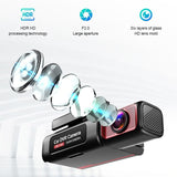 3 Hd Car Night Vision Recorder with Rear Camera - Jerry Scheme - 45-Degree Angle