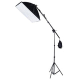 Single Light Softbox Set With Tripod And Arm Jib For Studio Flash - Front View