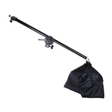 Single Light Softbox Set With Tripod And Arm Jib For Studio Flash - Side View