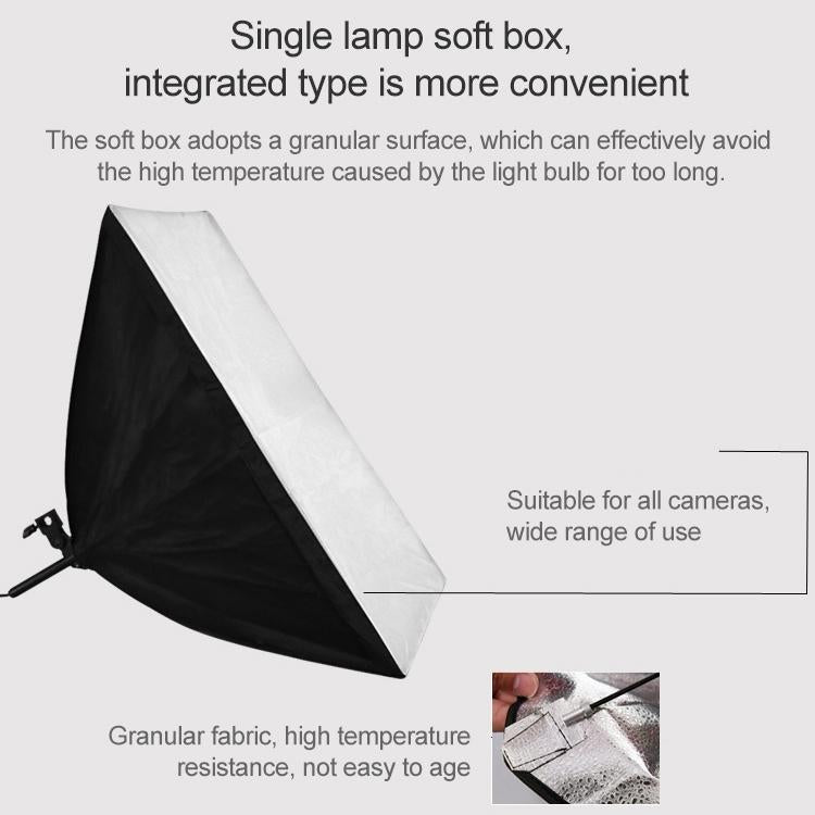 Single Light Softbox Set With Tripod And Arm Jib For Studio Flash