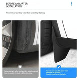 For Tesla Model 3 2024 4Pcs / Set Car Fenders Mud Flap Modification Accessories - Rear View