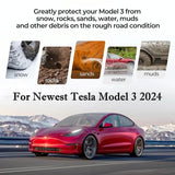 For Tesla Model 3 2024 4Pcs / Set Car Fenders Mud Flap Modification Accessories - Low Angle