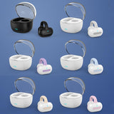 Touch Bone Conduction Bluetooth Earphone with Charging Warehouse - Ear Clip Type - Grey - Side View