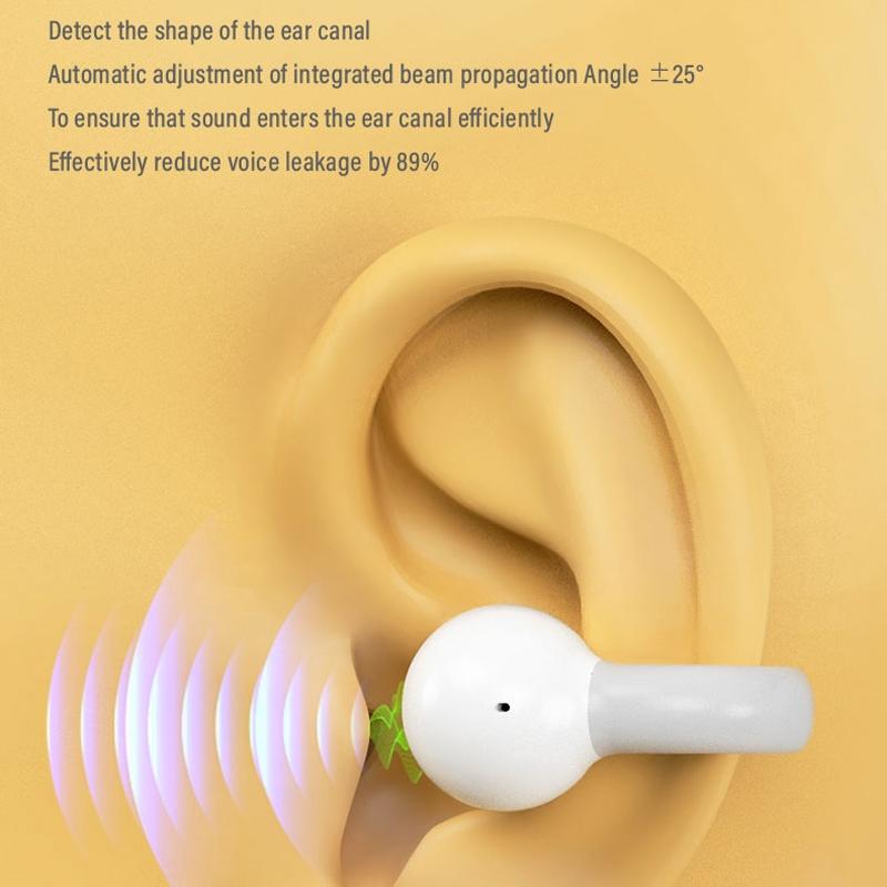Touch Bone Conduction Bluetooth Earphone with Charging Warehouse - Ear Clip Type - Grey
