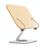 360-degree Rotating Desktop Bookshelf with Tablet Stand - Front View