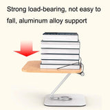 360-degree Rotating Desktop Bookshelf with Tablet Stand - 45-Degree Angle