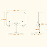 360-degree Rotating Desktop Bookshelf with Tablet Stand - Top-Down View