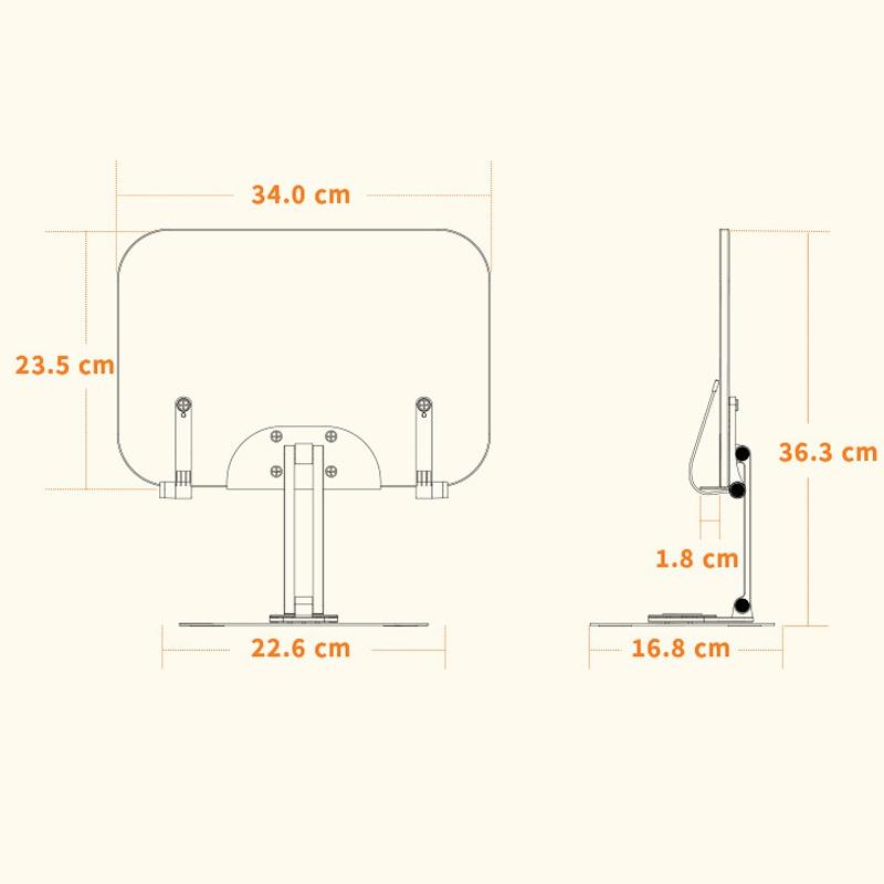 360-degree Rotating Desktop Bookshelf with Tablet Stand