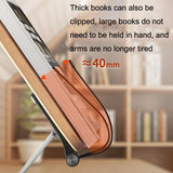 360-degree Rotating Desktop Bookshelf with Tablet Stand - Rear View