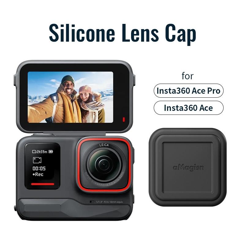 Silicone Lens Cap for Sports Camera - Protective Cover - For Insta360 Ace