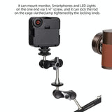 Versatile Dual Ballhead Magic Arm For Camera And Monitor Mounting - Tm-3 - 45-Degree Angle