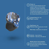Waterproof Wireless Bluetooth Earphones with Charging Box - X12 Ultra- Sahara Camo - Low Angle
