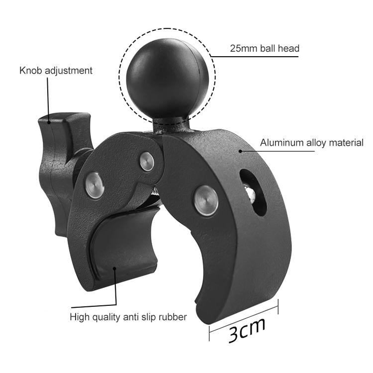 18cm Dual Head Motorcycle Handlebar Mount - 22Cm