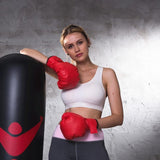 Adult Fitness Boxing Gloves For Sanda Muay Thai Training - Solid Colour - 45-Degree Angle