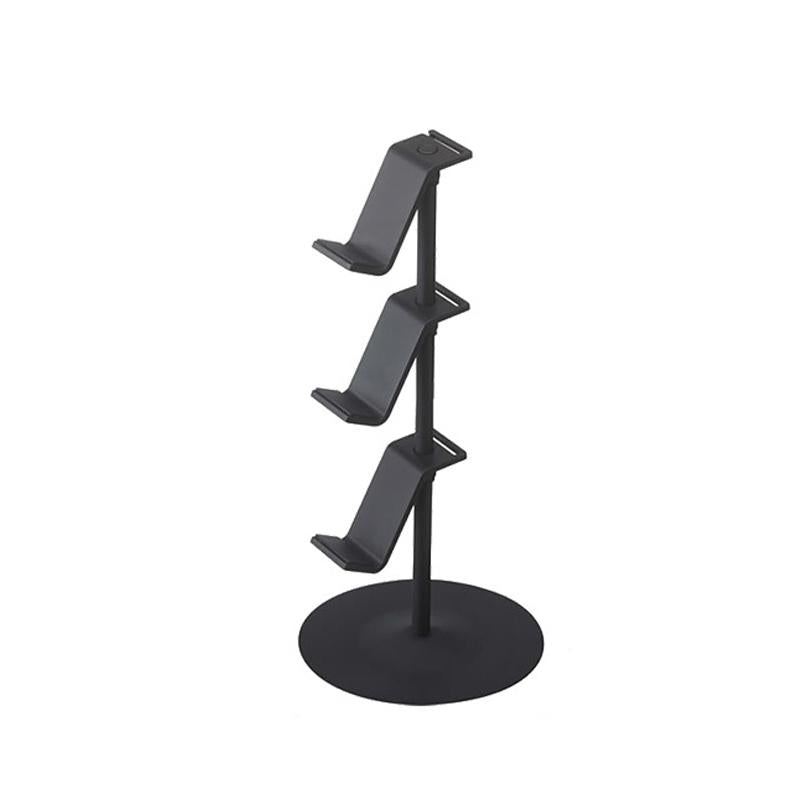 3-tier Desktop Gamepad and Headphone Storage Rack - Black