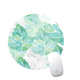 22Cm Green Sunflower Pattern Mouse Pad - Front View