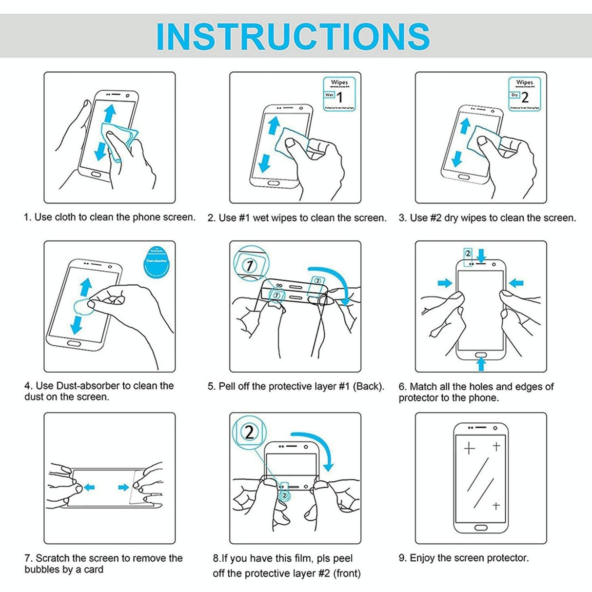 25-pack Tempered Glass Film for Car Navigator Protection - For Xiaomi Su7