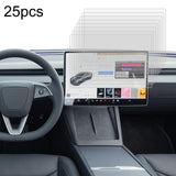 25-pack Tempered Glass Film for Car Navigator Protection - For Xiaomi Su7 - Low Angle