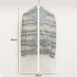 2-pack Hanging Garment Storage Bags with Zipper - Clear - Side View