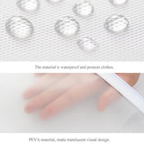 2-pack Hanging Garment Storage Bags with Zipper - Clear - Top-Down View