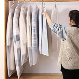 2-pack Hanging Garment Storage Bags with Zipper - Clear