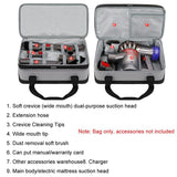 Multifunctional Vacuum Cleaner Storage Bag for Dyson Mite Removal - Top-Down View