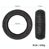 Off-road Tubeless Tire for Electric Scooters - 9.5x2.5 Inch with Gas Nozzle - Rear View