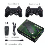 Wireless Hdmi Arcade Game Machine With 2 Gamepads - 64Gb Memory - Close-Up Angle