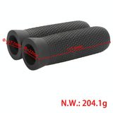 Silicone Handbar Cover for Ninebot Es Scooters - Black Pair - Top-Down View