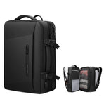 Large Capacity Oxford Cloth Backpack - 17.3 Inch Expansion Style for Men