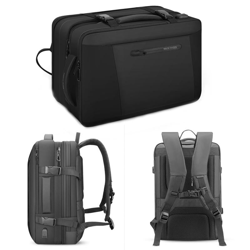 Large Capacity Oxford Cloth Backpack - 17.3 Inch Expansion Style for Men