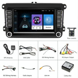 7 Inch Android Car Navigation Player With Wireless Carplay - 1 + 16G - Fits Volkswagen - 4Lights Camera - Side View