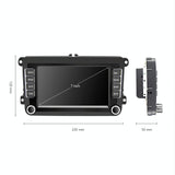 7 Inch Android Car Navigation Player With Wireless Carplay - 1 + 16G - Fits Volkswagen - 4Lights Camera - Top-Down View