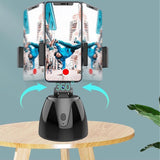 Smart 360-degree Follow-up Tripod Head with Live Video Recording and Charging - Top-Down View