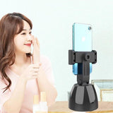 Smart 360-degree Follow-up Tripod Head with Live Video Recording and Charging - Close-Up Angle