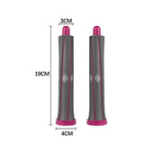 Long Barrels for Dyson Hair Dryer - Curling Iron Accessory Pair - Side View