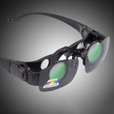 Zoomable Fishing Binoculars - Gray Clip 8X Magnification - Close-Up Angle