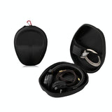 Compact Headphone Storage Bag - Black - Front View