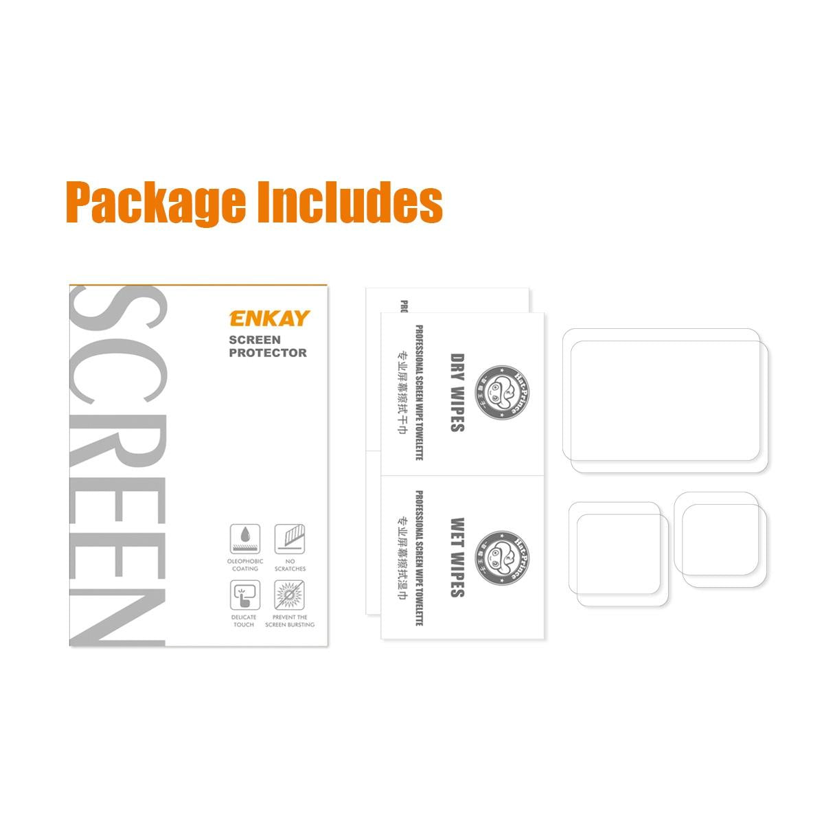 Enkay Hat Prince 3-in-1 Tempered Glass Screen Protector for Gopro Hero 10 - 0.2mm