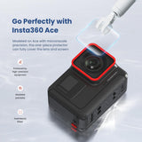 Tempered Film Protective Stickers for Insta360 Ace Amagisn Sports Camera - 6 In 1 - Low Angle
