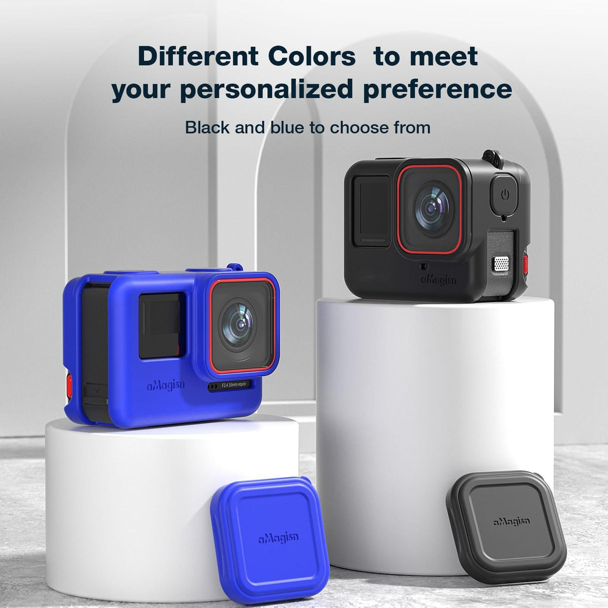 Silicone Case for Insta360 Ace Camera - Protect your Gear - For Insta360 Ace Pro (Blue)