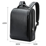 Deluxe Waterproof Laptop Backpack with Usb & Type-c Port - Large Capacity - 61-122631C - Rear View