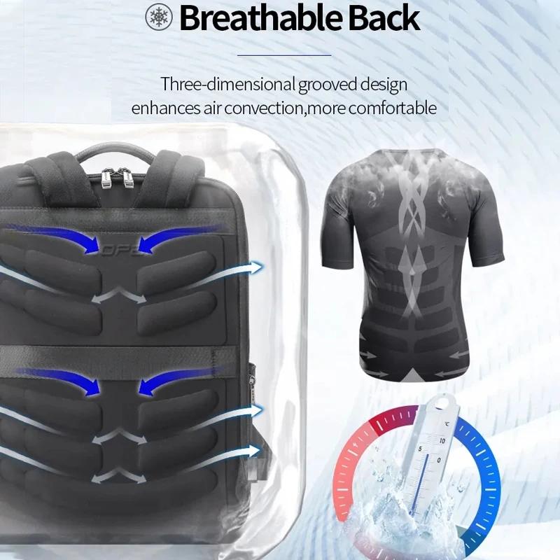 Deluxe Waterproof Laptop Backpack with Usb & Type-c Port - Large Capacity - 61-122631C